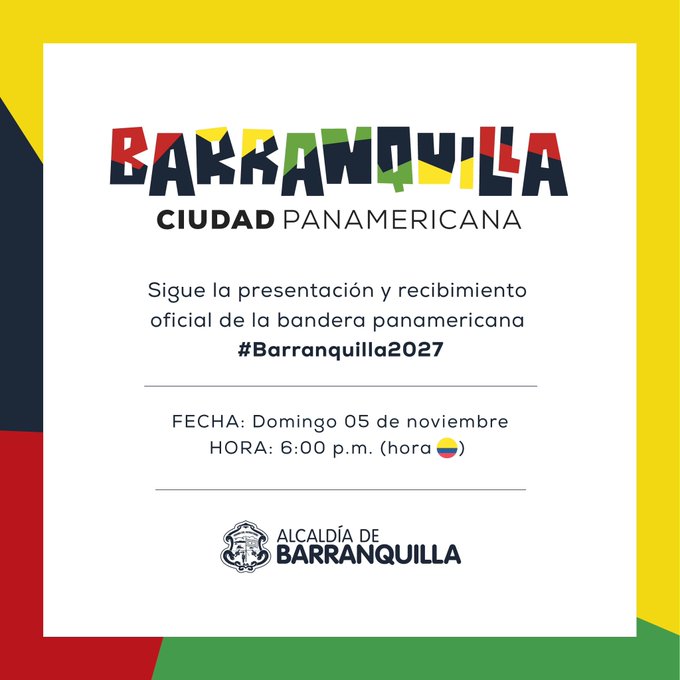 Barranquilla receives Pan Am flag