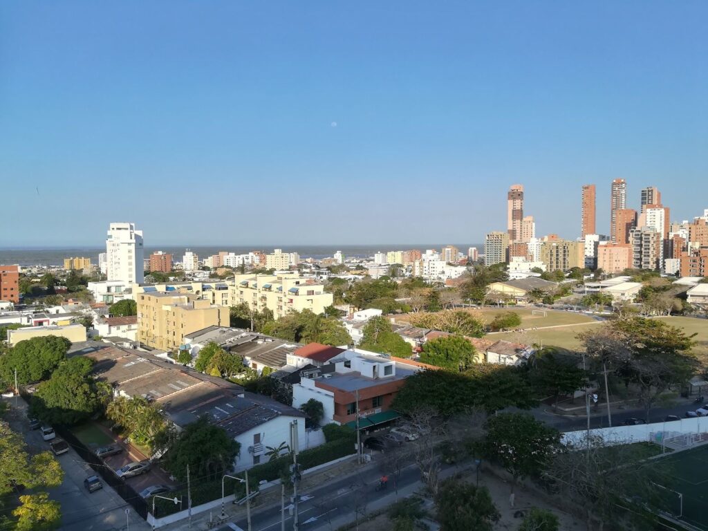 View to the Caribbean Sea from Barranquilla
